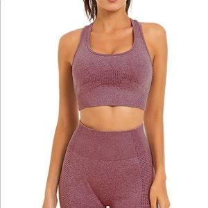 Seamless, Yoga, Workout Set, Bra and Shorts